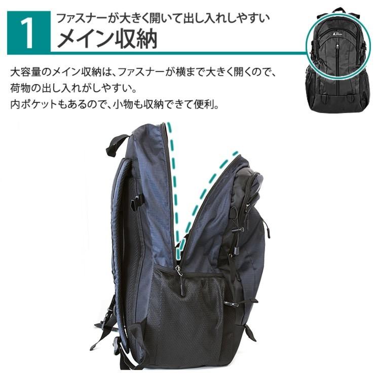 リュック メンズ レディース テフロン加工で水と汚れに強い 人気 リュックサック USB充電ポート 通勤 通学 旅行 キャンプ 防災 アウトドア バッグ 35L 大容量 | LAD WEATHER | 21