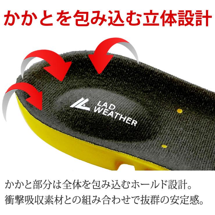 LAD WEATHER（ラドウェザー） インソール 3Dゲルが衝撃を吸収