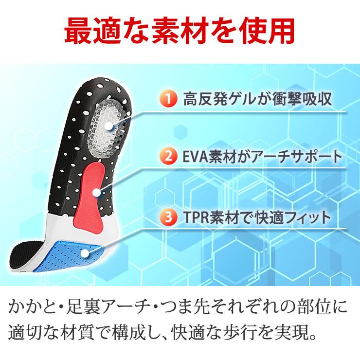 LAD WEATHER（ラドウェザー） インソール 2足セット 高反発ゲルが衝撃