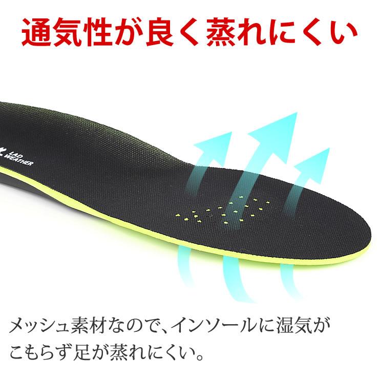 LAD WEATHER（ラドウェザー） インソール 3Dアーチサポート 高反発ゲル