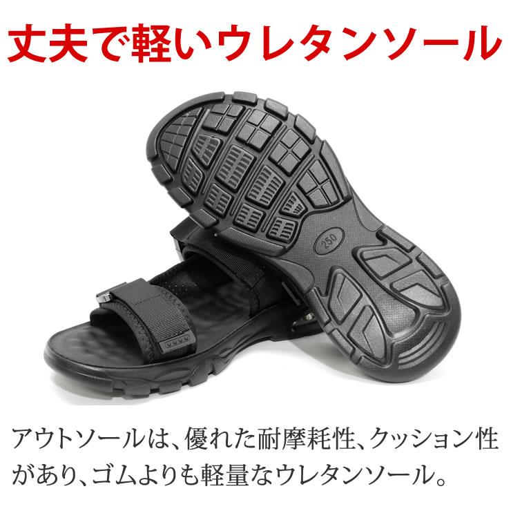 LAD WEATHER サンダル メンズ レディース 最強の衝撃吸収 エア