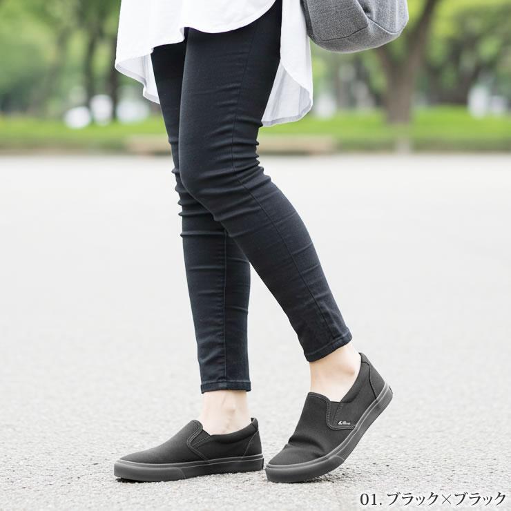 スリッポン レディース メンズ スニーカー 撥水 防汚 防水 靴 コックシューズ 疲れない スリッポン 白 黒 キャンバススリッポン おしゃれ デッキシューズ 上履き | LAD WEATHER | 02