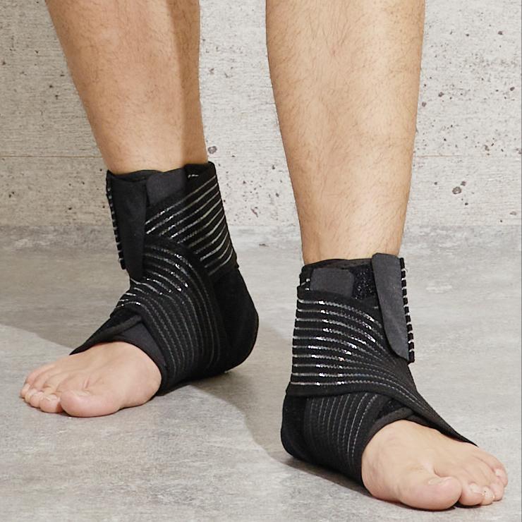 足首サポーター 膝 お得な2個セット クロスベルトで強力固定 足首