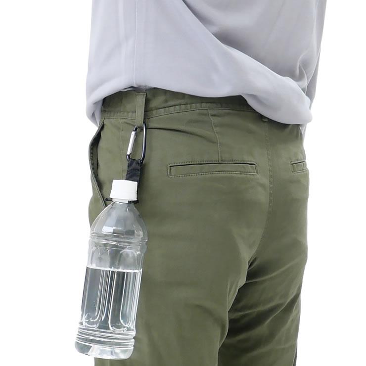 カラビナ付き ボトルホルダー ペットボトル ドリンクホルダー キャンプ