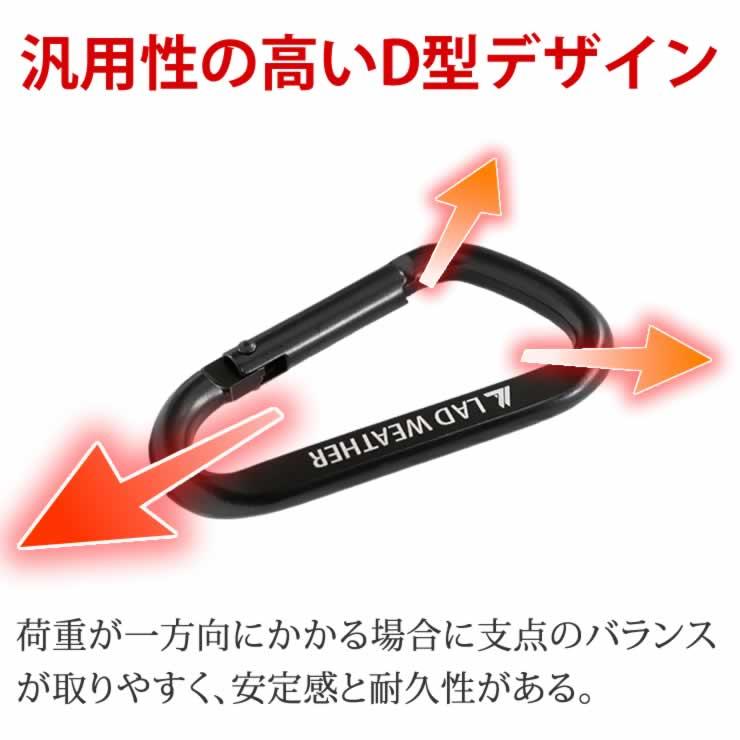 カラビナ キーホルダー 5個セット 軽量で錆びないアルミ製 小型カラビナ キャンプ用品 防災グッズ キーリング アウトドア 登山 D型カラビナ おしゃれ 釣り道具 | LAD WEATHER | 06