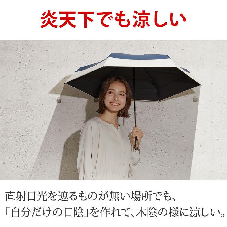 LAD WEATHER（ラドウェザー） 日傘 折りたたみ 完全遮光 晴雨兼用 軽量
