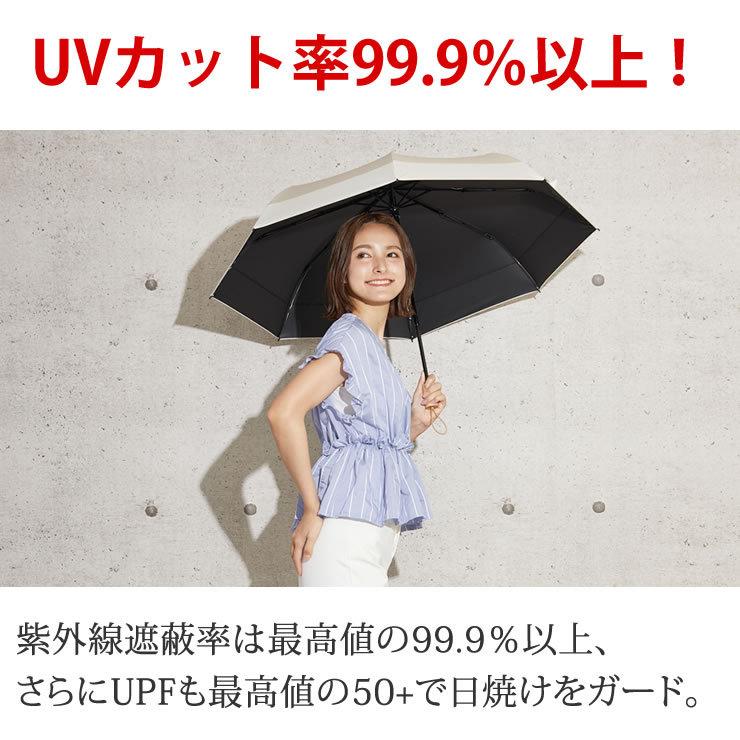 LAD WEATHER（ラドウェザー） 日傘 折りたたみ 完全遮光 晴雨兼用 軽量