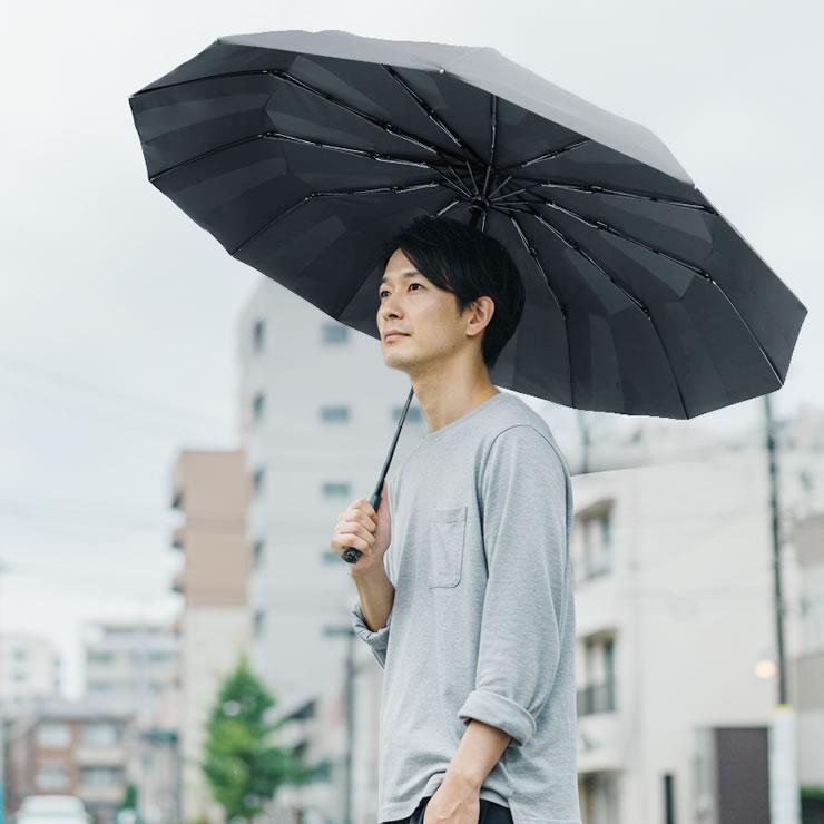 折りたたみ傘 メンズ レディース 形状記憶 ワンタッチ自動開閉 風に強い12本骨 雨傘 日傘 晴雨兼用折りたたみ傘 大きい 折り畳み傘 折畳 雨晴れ兼用 丈夫 軽量 | LAD WEATHER | 15