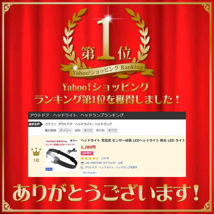 ヘッドライト 充電式 センサー搭載 LEDヘッドライト 防水 LED ライト 防災 災害 キャンプ アウトドア ヘッドライト | LAD WEATHER | 05