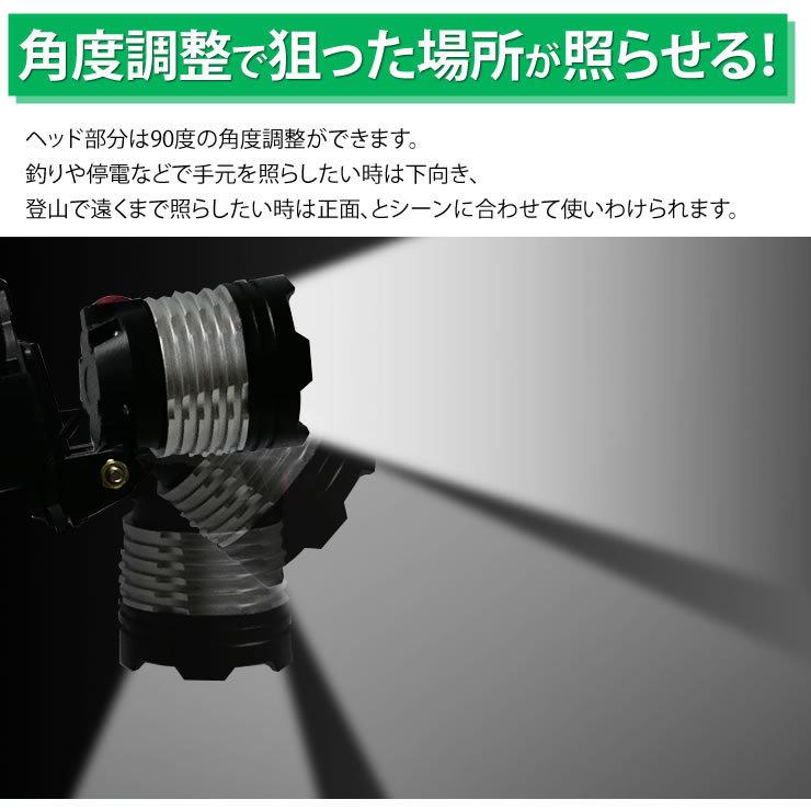 アウトレット 訳あり 決算処分 ヘッドライト アメリカのCREE社製チップ搭載 LEDヘッドライト 防水 LED ライト 防災 災害 キャンプ アウトドア ヘッドライト | LAD WEATHER | 12