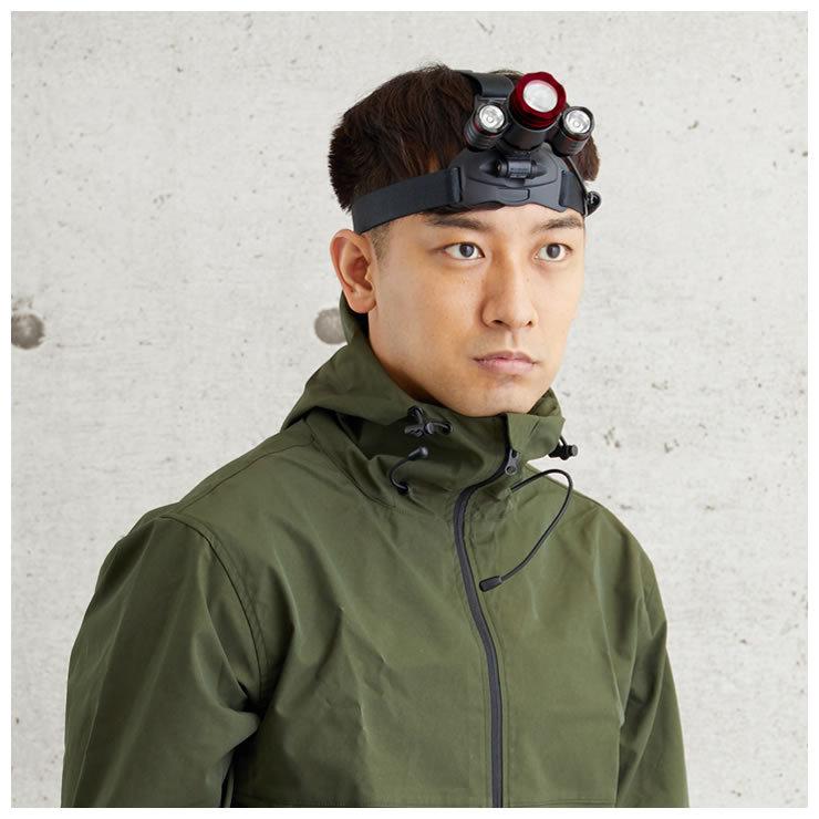 アウトレット 訳あり 決算処分 ヘッドライト CREE社製チップ センサー搭載 3灯 LEDヘッドライト 防水 LED ライト 防災 災害 キャンプ アウトドア ヘッドライト | LAD WEATHER | 18