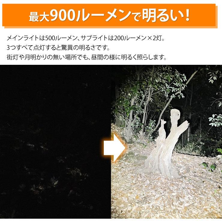 アウトレット 訳あり 決算処分 ヘッドライト CREE社製チップ センサー搭載 3灯 LEDヘッドライト 防水 LED ライト 防災 災害 キャンプ アウトドア ヘッドライト | LAD WEATHER | 08