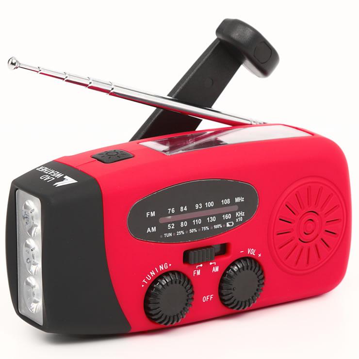 ラジオ 小型 防災グッズ 防災ラジオ 防災 懐中電灯 防水 AM/FM