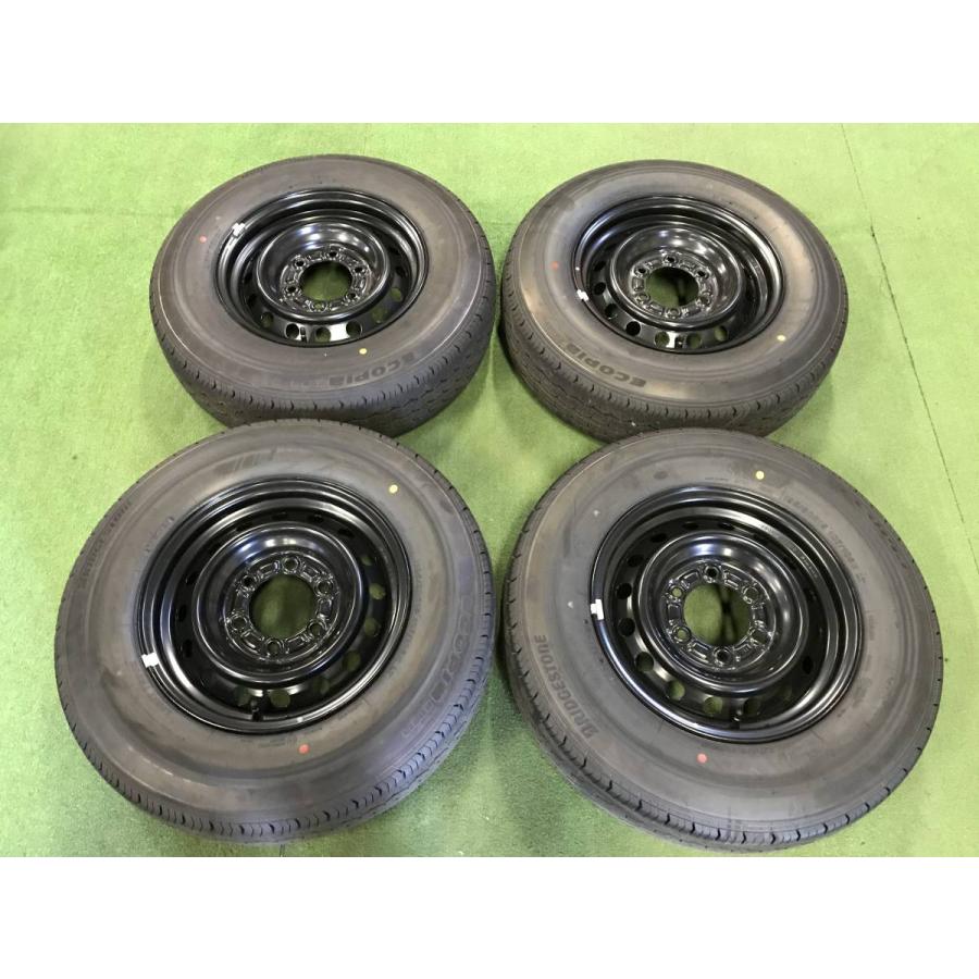 送料無料 200系 ハイエース 純正 新車外し ブリヂストン エコピア  