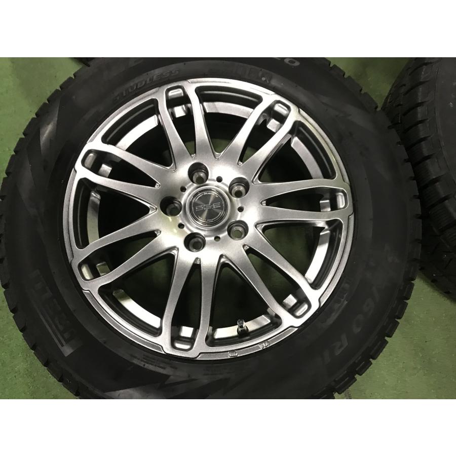 送料無料 スタッドレスセット ピレリ アイスアシンメトリコ 215/60R16 