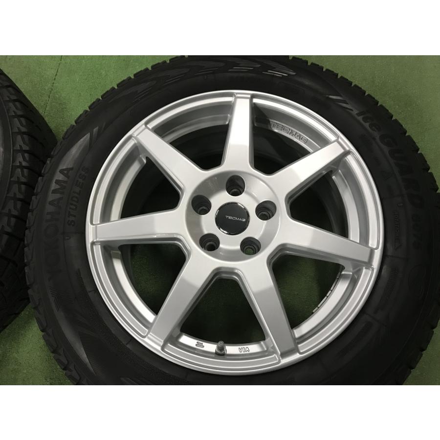 送料無料 スタッドレスセット テクマグ 17インチ ヨコハマ アイスガード G075 215/65R17 2017年製造 5H112 VW ティグアン｜courteous2017｜04