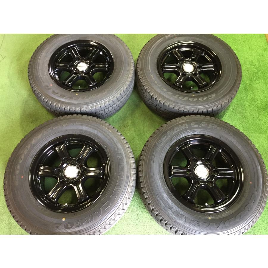 送料無料 スタッドレスセット グッドイヤー アイスナビカーゴ 195