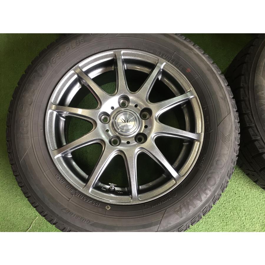 送料無料 スタッドレスセット ヨコハマ アイスガード50+ 195/65R15 