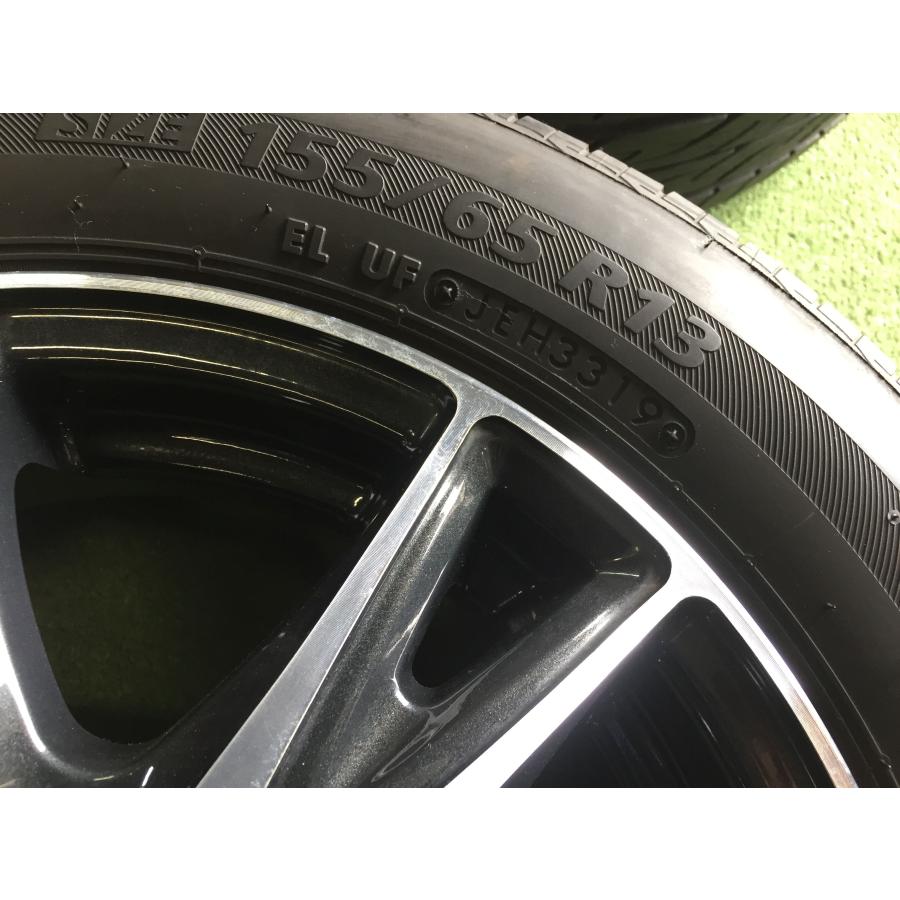 送料無料 ラジアルセット ラフィット ブリヂストン ネクストリー 155/65R13 2019年製造 ワゴンR ムーブ ライフ マックス などの画像