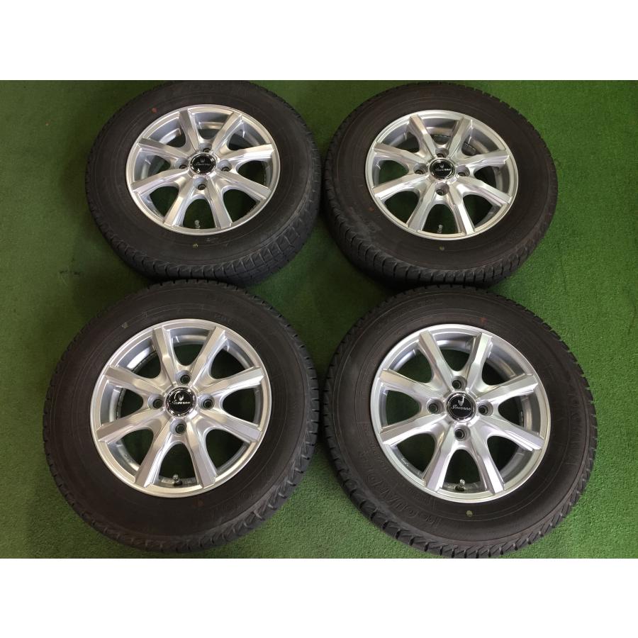 145/80R13 バリ山 スタッドレス ホイール付 4本セット ヨコハマ アイス 