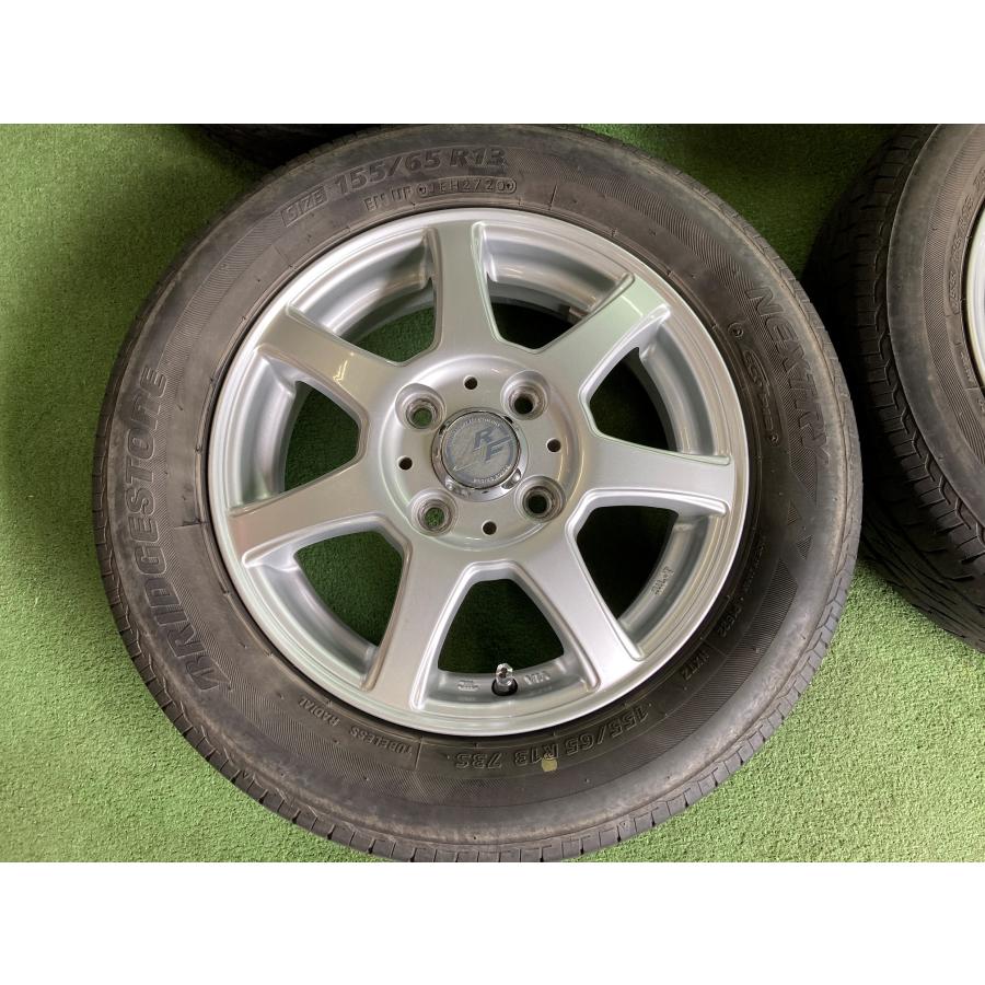 送料無料 ラジアルセット ブリヂストン ネクストリー 155/65R13 2020年 