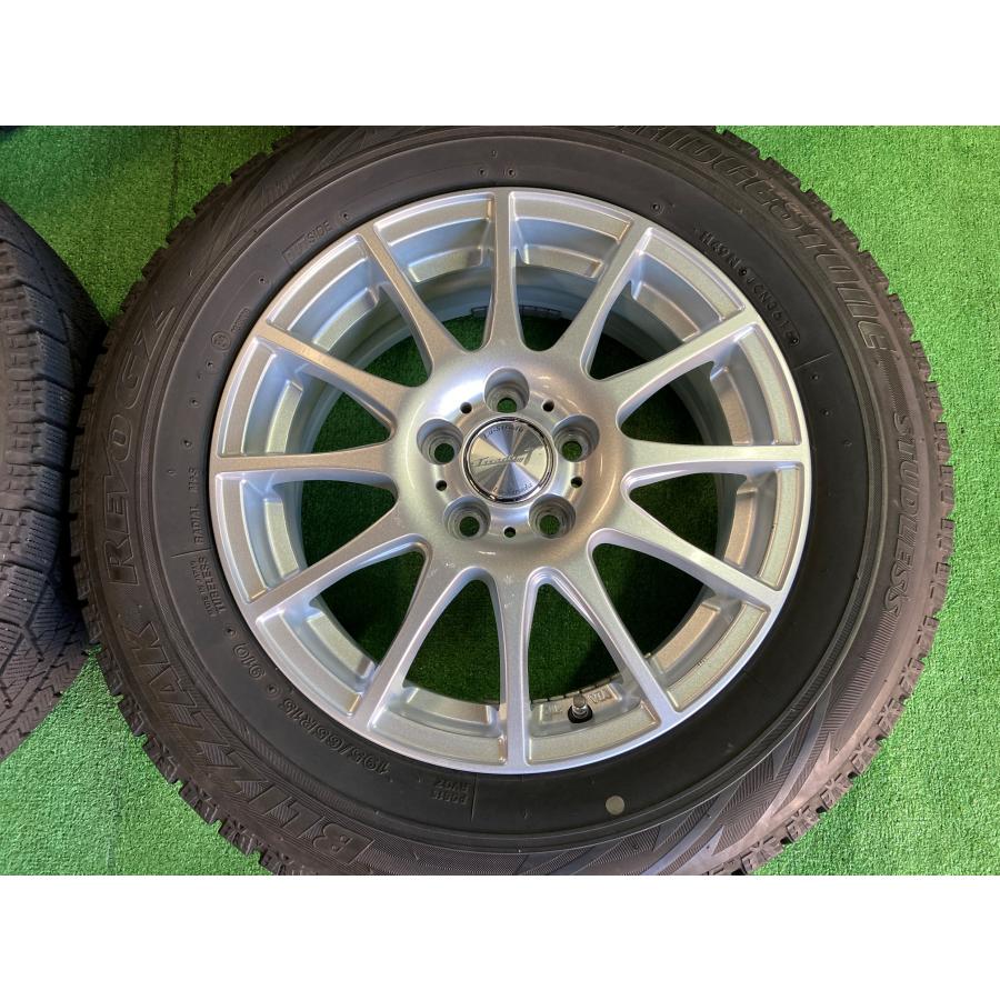 送料無料 スタッドレスセット ブリヂストン ブリザック REVO GZ 195  