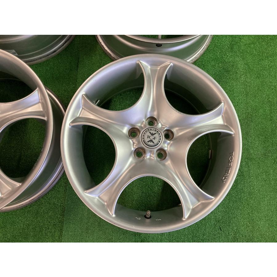 送料無料 中古ホイール スーパースター TGF MX 5H100 17インチ 7.0J ET