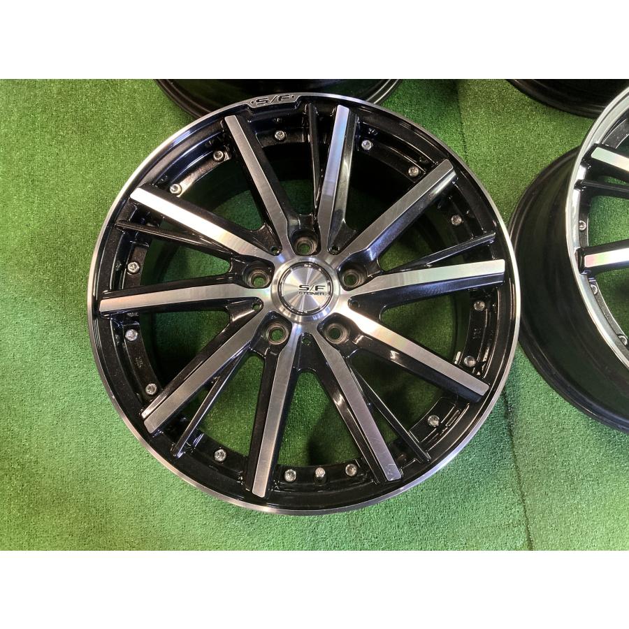 送料無料 中古ホイール 共豊 シュタイナー SF-V 17インチ 6.5J +53 