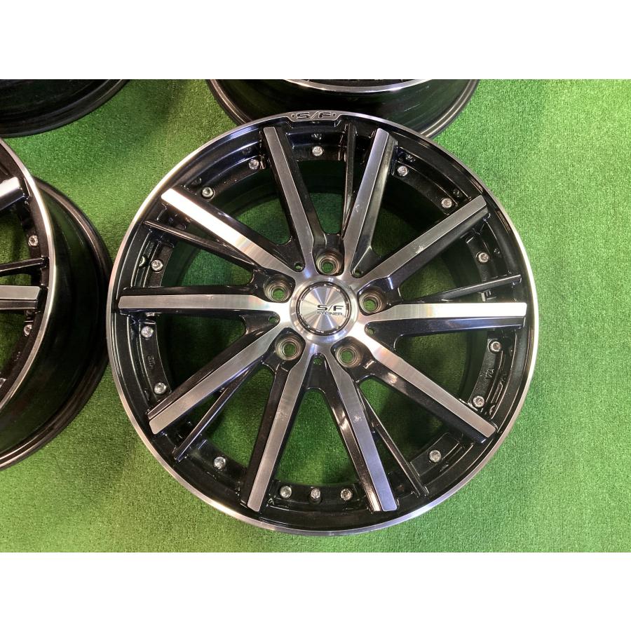 送料無料 中古ホイール 共豊 シュタイナー SF-V 17インチ 6.5J +53