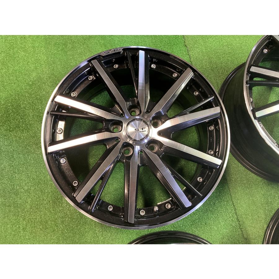 送料無料 中古ホイール 共豊 シュタイナー SF-V 17インチ 6.5J +53