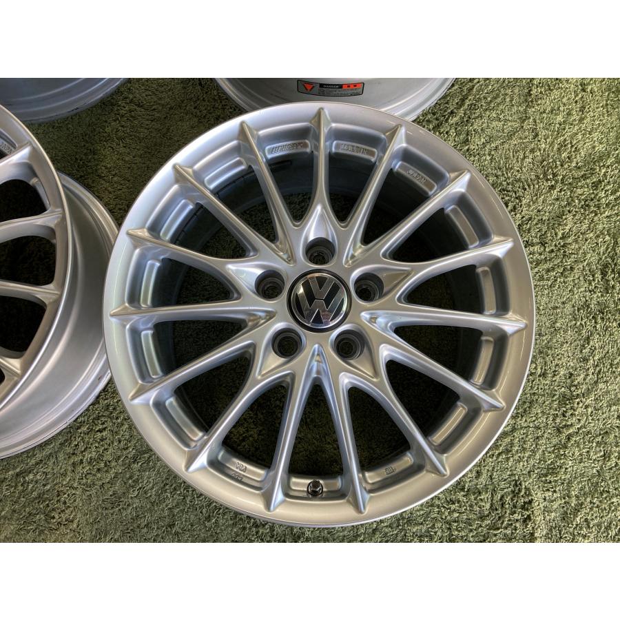 送料無料 中古ホイール WORK インポートレーベル 16in 7J +38 PCD112 