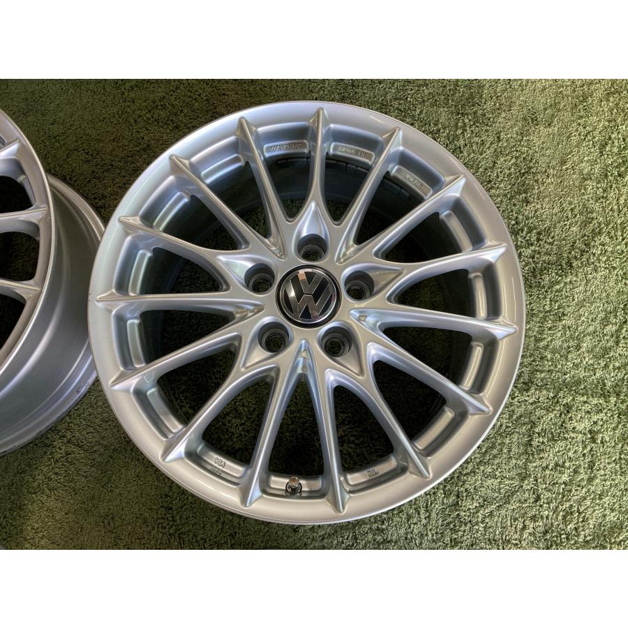 送料無料 中古ホイール WORK インポートレーベル 16in 7J +38 PCD112 