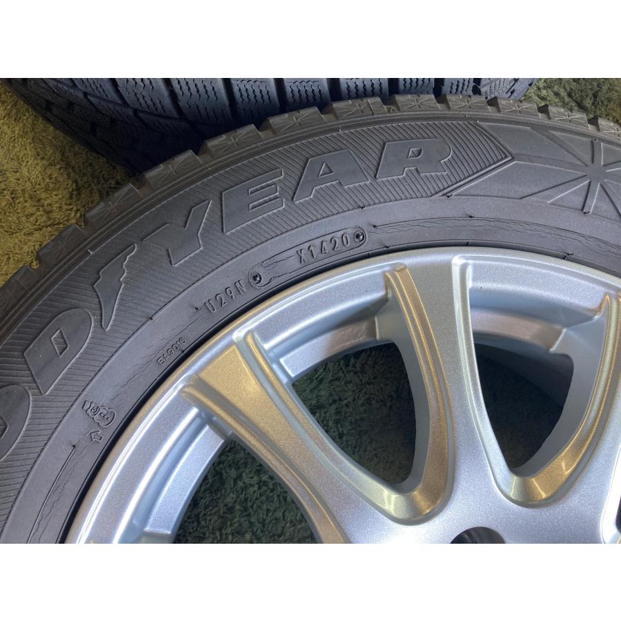 送料無料 スタッドレスセット 15in 6.0J +43 PCD100 グッドイヤー 