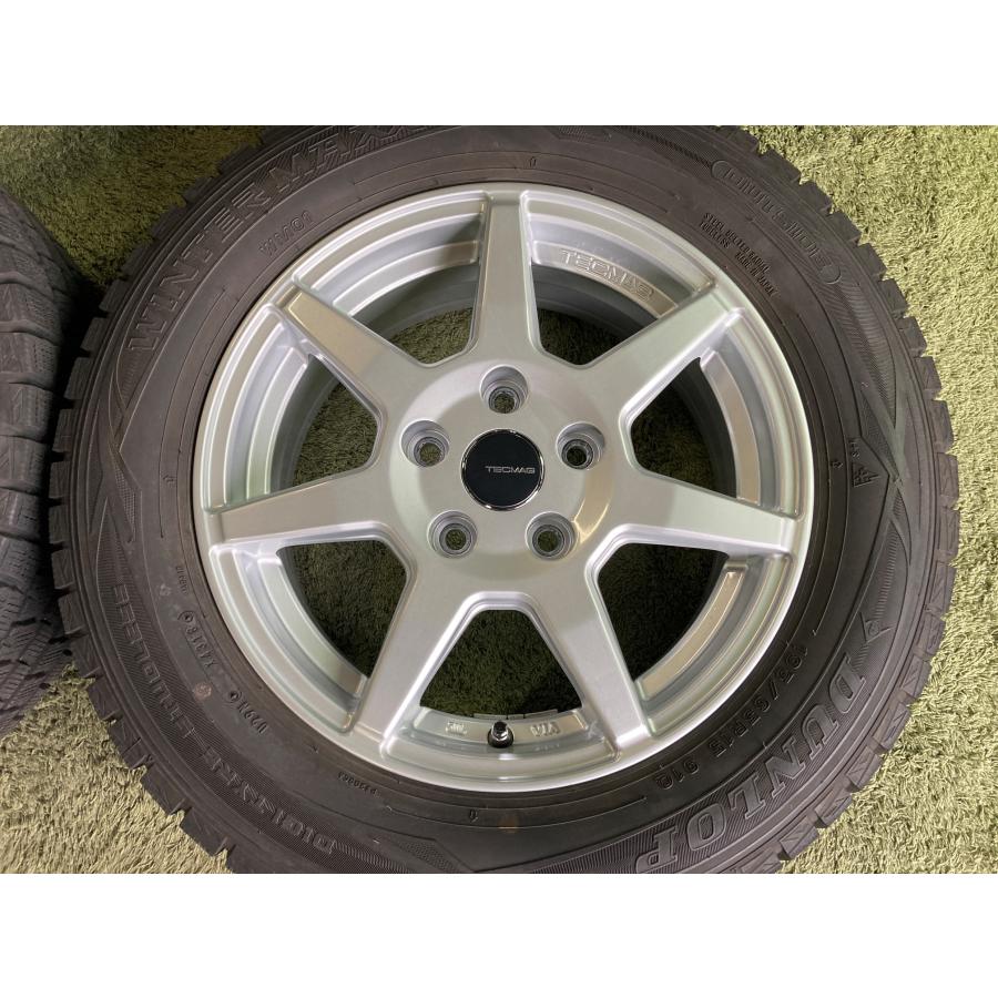 送料無料 テクマグ 15in 6.0J +43 PCD112 ダンロップ ウィンターマックス01 195/65R15 VW ゴルフ ヴァリアント アウディ A3 TECMAG_2
