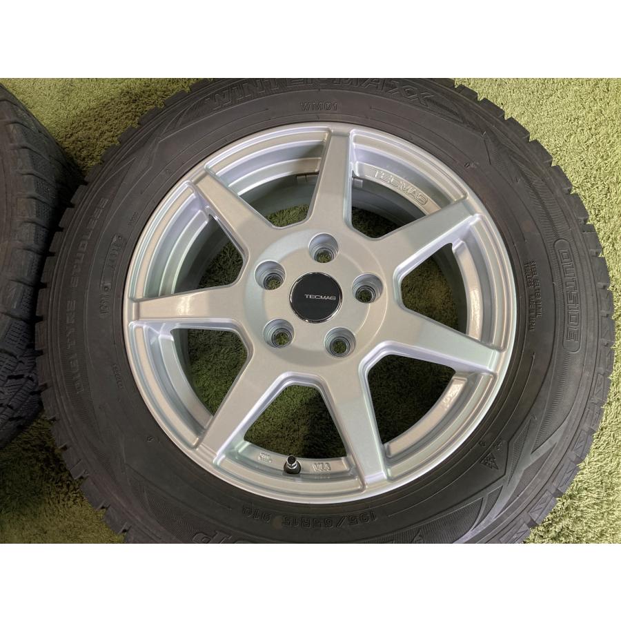 送料無料 テクマグ 15in 6.0J +43 PCD112 ダンロップ ウィンターマックス01 195/65R15 VW ゴルフ ヴァリアント アウディ A3 TECMAG_3