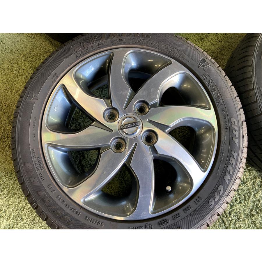 送料無料 ラジアルセット 日産純正 VIKING 165/55R14 オッティ ルークス デイズ ルークス モコ eKの画像