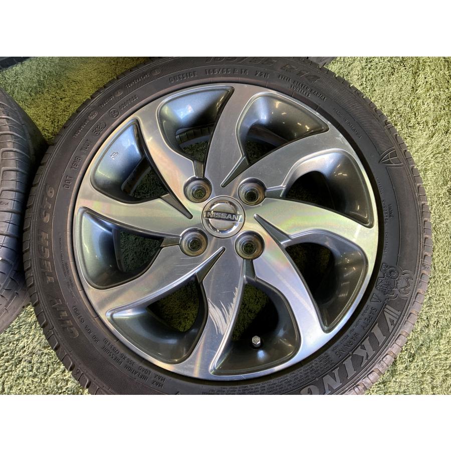 送料無料 ラジアルセット 日産純正 VIKING 165/55R14 オッティ ルークス デイズ ルークス モコ eKの画像
