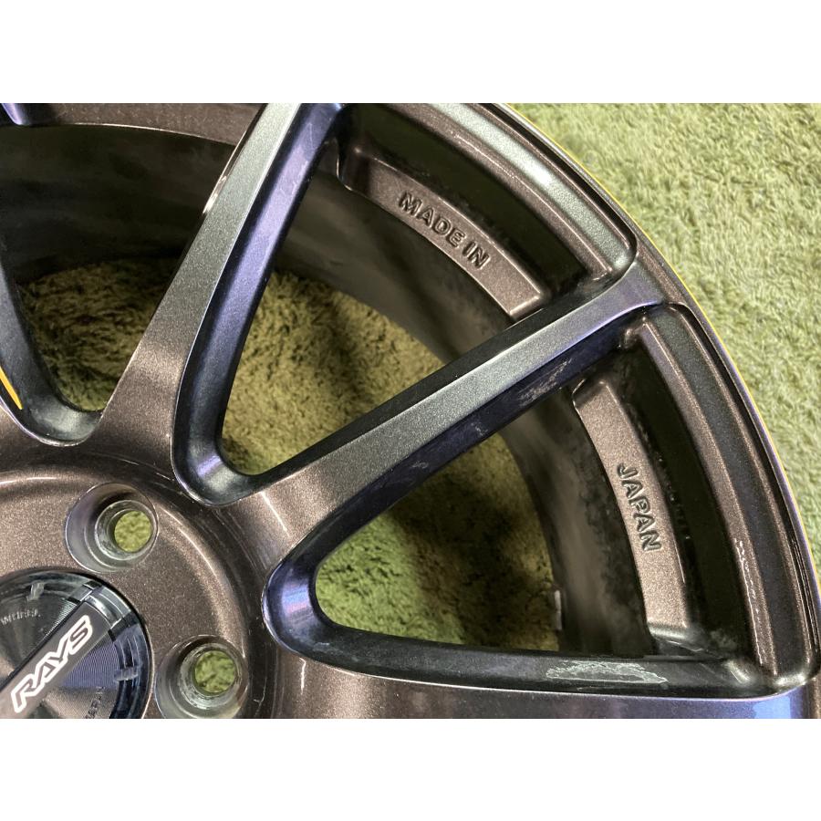送料無料 中古ホイール 18in 7.5J +49 PCD100 RAYS グラムライツ 