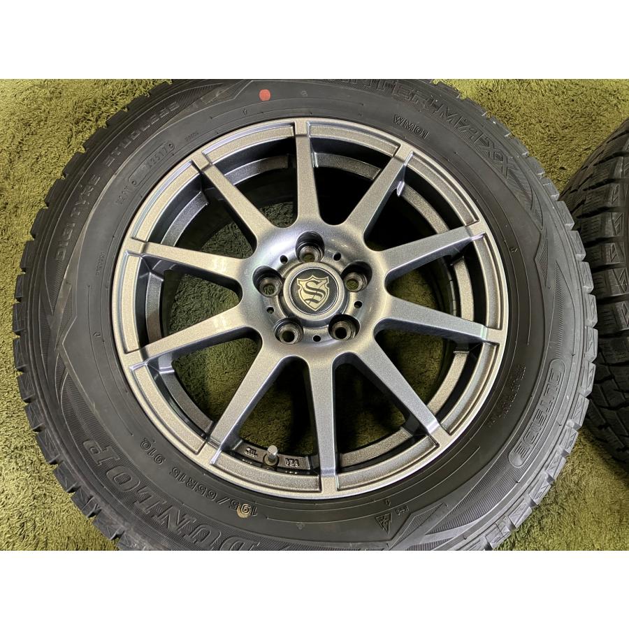 送料無料 スタッドレスセット 15in 6.0J +45 PCD100 ダンロップ 