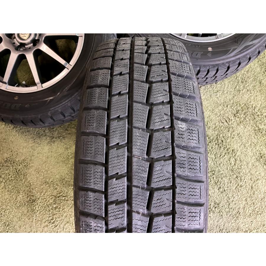 195/65R15　 スタッドレスタイヤ ホイールセット　ダンロップ 送料無料 スタッドレスセット 15in 6.0J +45 PCD100 ダンロップ