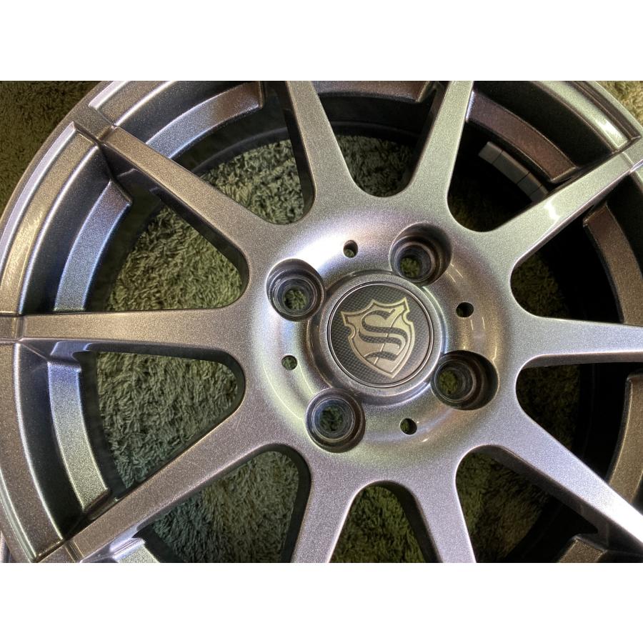 送料無料 中古ホイール 15in 4.5J +45 PCD100 ワゴンR N-BOX