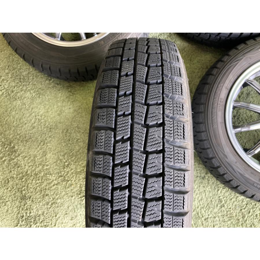 155/65r14 4穴 PCD100 スタッドレスタイヤ ダンロップ ウィンター 