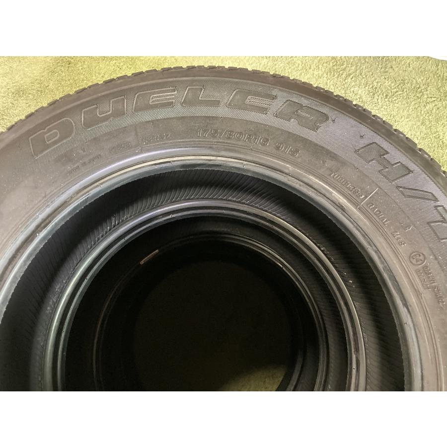 送料無料 中古タイヤ ブリヂストン デューラーH/T 175/80R16 91S
