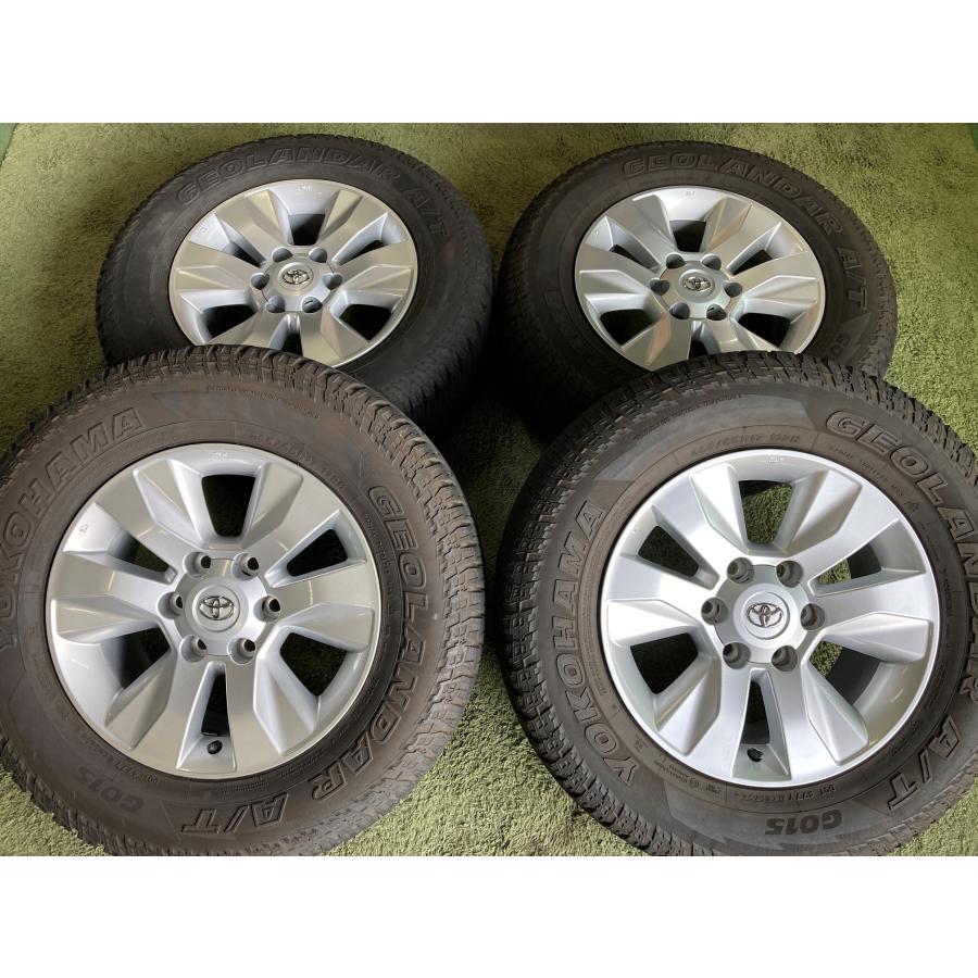 送料無料 中古ラジアルセット トヨタ ハイラックス 純正ホイール 