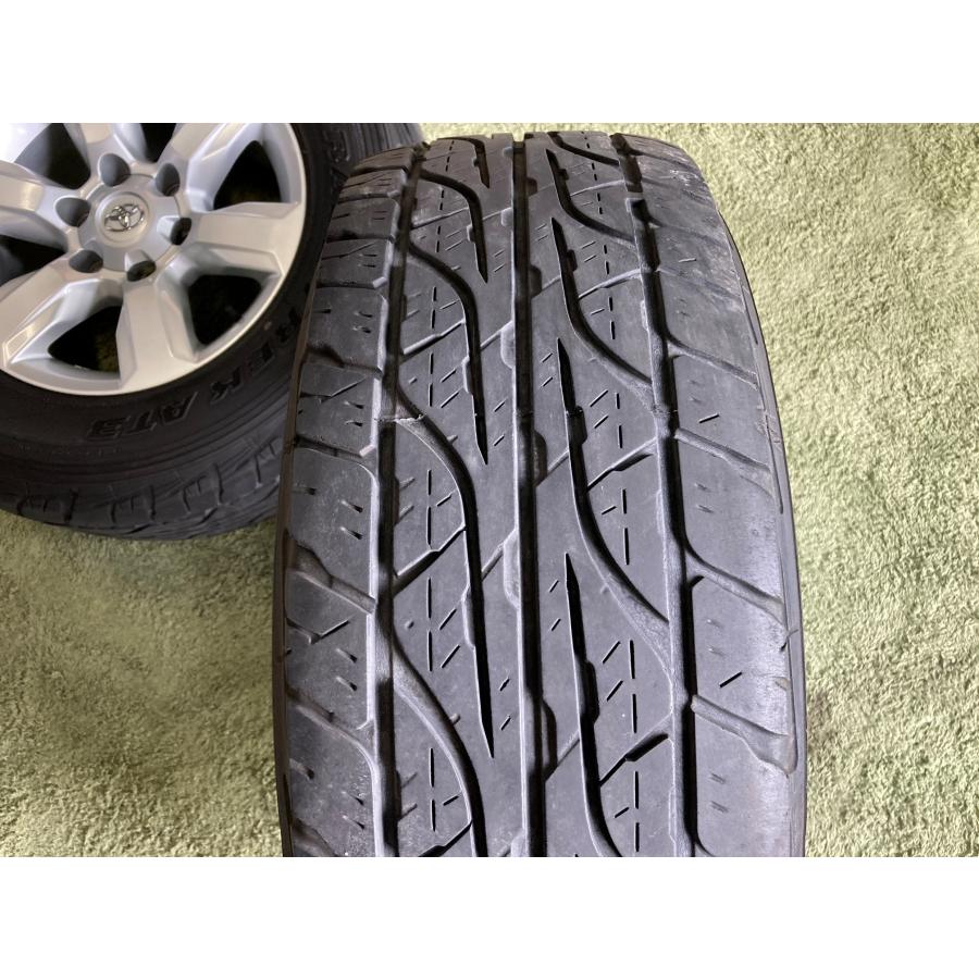 送料無料 中古ラジアルセット トヨタ プラド 純正ホイール ダンロップ 