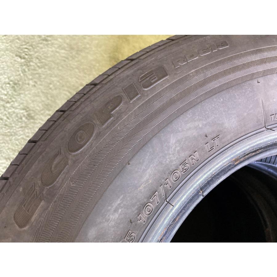 送料無料 中古タイヤ ブリヂストン エコピア RD613 195/80R15 107/105N 