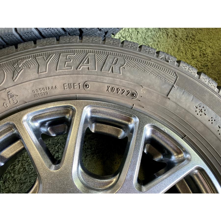 送料無料 スタッドレスセット 13in 4.0J +43 PCD100 グッドイヤー アイスナビ7 145/80R13 軽自動車全般 タント ミラ ワゴンRの画像