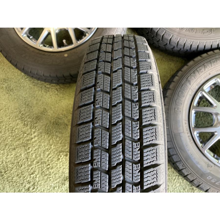 送料無料 スタッドレスセット 13in 4.0J +43 PCD100 グッドイヤー アイスナビ7 145/80R13 軽自動車全般 タント ミラ ワゴンRの画像