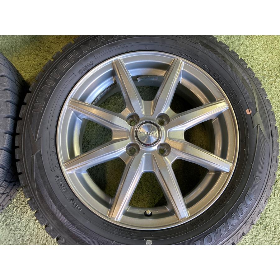 送料無料 スタッドレスセット 15in 5.5J +42 4H100 ダンロップ 