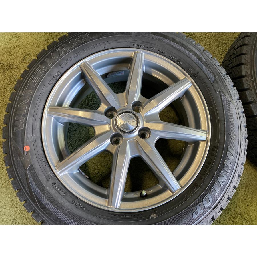 送料無料 スタッドレスセット 15in 5.5J +42 4H100 ダンロップ 